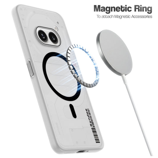 Frosted Sleek Matte Wireless Charging Support Back Cover Case for Nothing Phone 2A With Raised Camera Protection