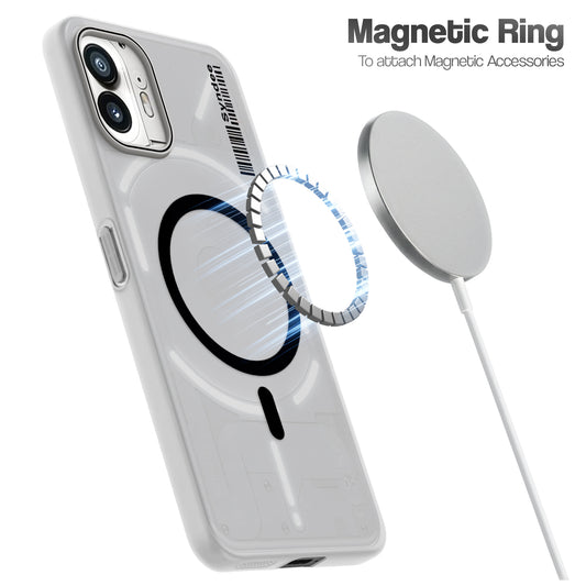Frosted Sleek Matte Wireless Charging Support Back Cover Case for Nothing Phone 2 With Raised Camera Protection