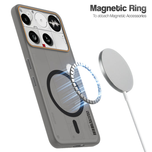 Colourful Frosted Matte Wireless Charging Support Back Cover Case for Nothing Phone 3 With Raised Camera Protection