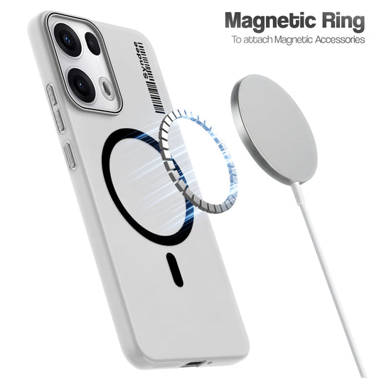 Frosted Sleek Matte Wireless Charging Support Back Cover Case for Oppo Reno 13 Pro 5G With Raised Camera Protection