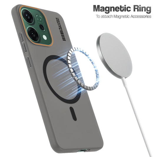 Colourful Frosted Matte With Raised Camera Protection Back Cover Case For Oppo Reno 14 5G