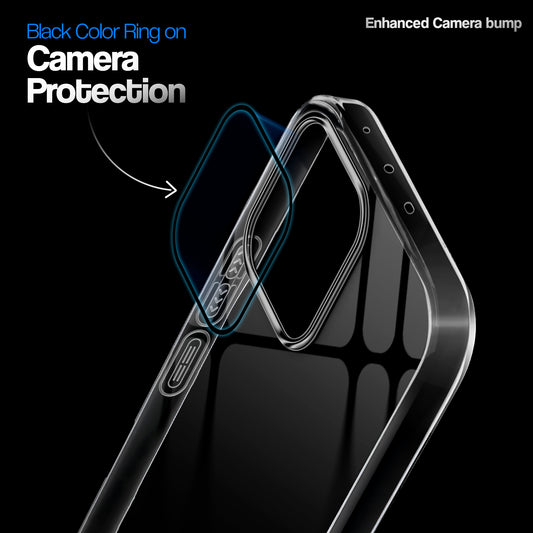 Crystal Clear Anti-Yellow Transparent Back Cover Case With Camera Ring Protection for Oppo K13 5G