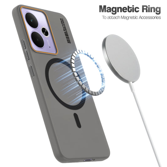 Colourful Frosted Matte With Raised Camera Protection Back Cover Case For Realme 14T 5G