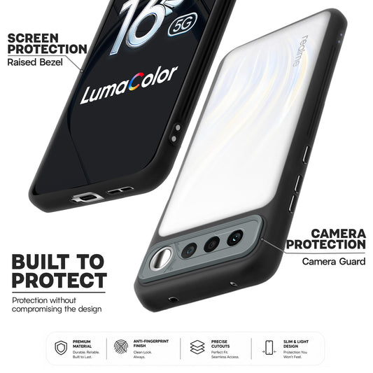Premium Frosted Back Cover with Textured Camera Design & Metal-Look Buttons for Realme 16 5G