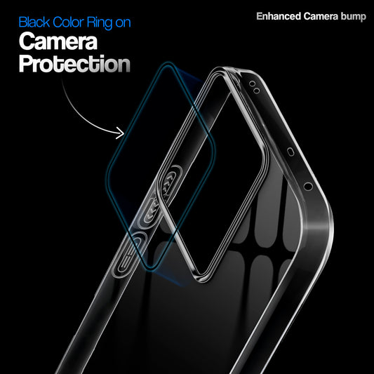 Crystal Clear Anti-Yellow Transparent Back Cover Case With Camera Ring Protection for Realme GT 7 5G