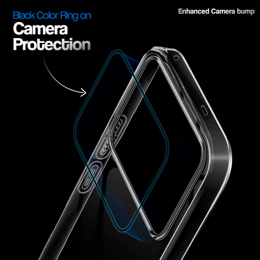 Crystal Clear Anti-Yellow Transparent Back Cover Case With Camera Ring Protection for Realme P4 5G