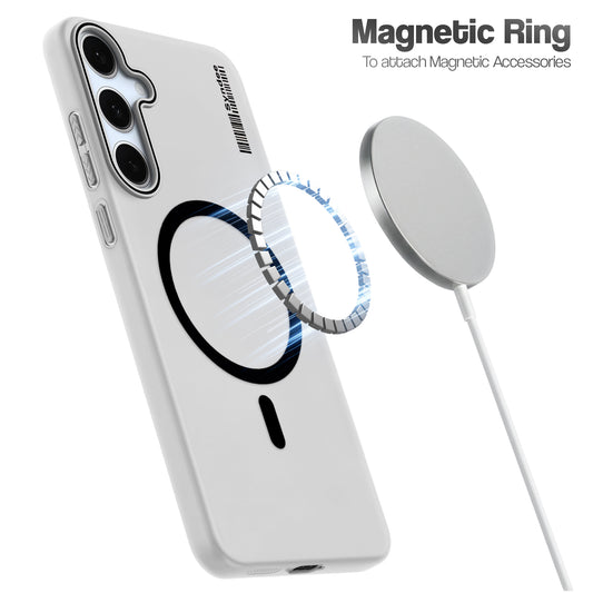 Frosted Sleek Matte Wireless Charging Support Back Cover Case For Samsung S24 FE 5G With Raised Camera Protection