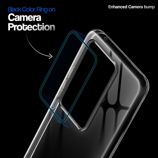 Crystal Clear Anti-Yellow Transparent Back Cover Case With Camera Ring Protection for Vivo V29 Pro 5G