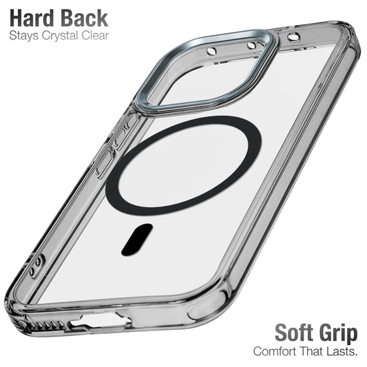 Shockproof Transparent Silicone Back Cover Compatible with Magnetic Accessories for Vivo V70 Elite 5G with Camera Ring Protection