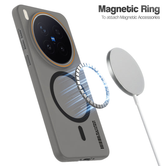 Colourful Frosted Matte Wireless Charging Support Back Cover Case for Vivo X300 Pro 5G With Raised Camera Protection
