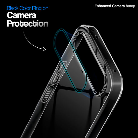 Crystal Clear Anti-Yellow Transparent Back Cover Case With Camera Ring Protection for Vivo X300 FE 5G