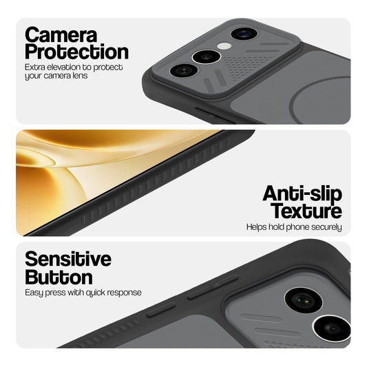 Dual Tone Silicone Grip Back Cover with Camera Protection for Vivo X300 FE 5G