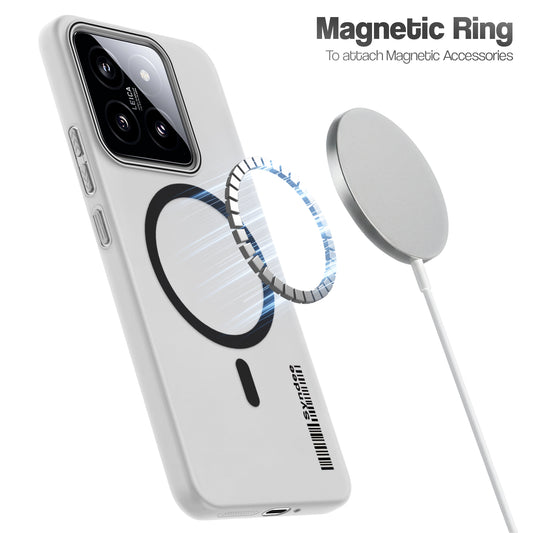 Frosted Sleek Matte Wireless Charging Support Back Cover Case for Xiaomi 14 5G With Raised Camera Protection