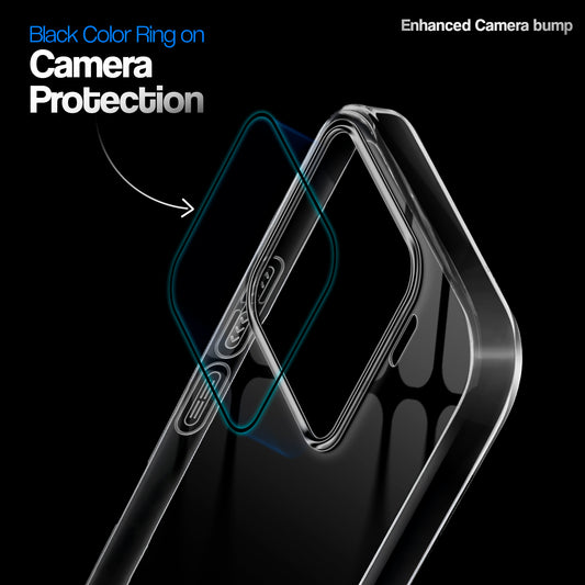 Crystal Clear Anti-Yellow Transparent Back Cover Case With Camera Ring Protection for Xiaomi 15 5G