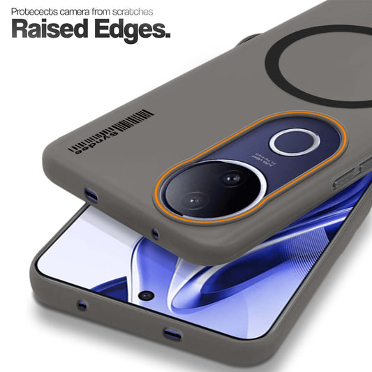 Colourful Frosted Matte With Raised Camera Protection Back Cover Case For Vivo V50e 5G