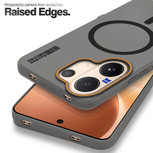 Colourful Frosted Matte With Raised Camera Protection Back Cover Case For Vivo V60 5G