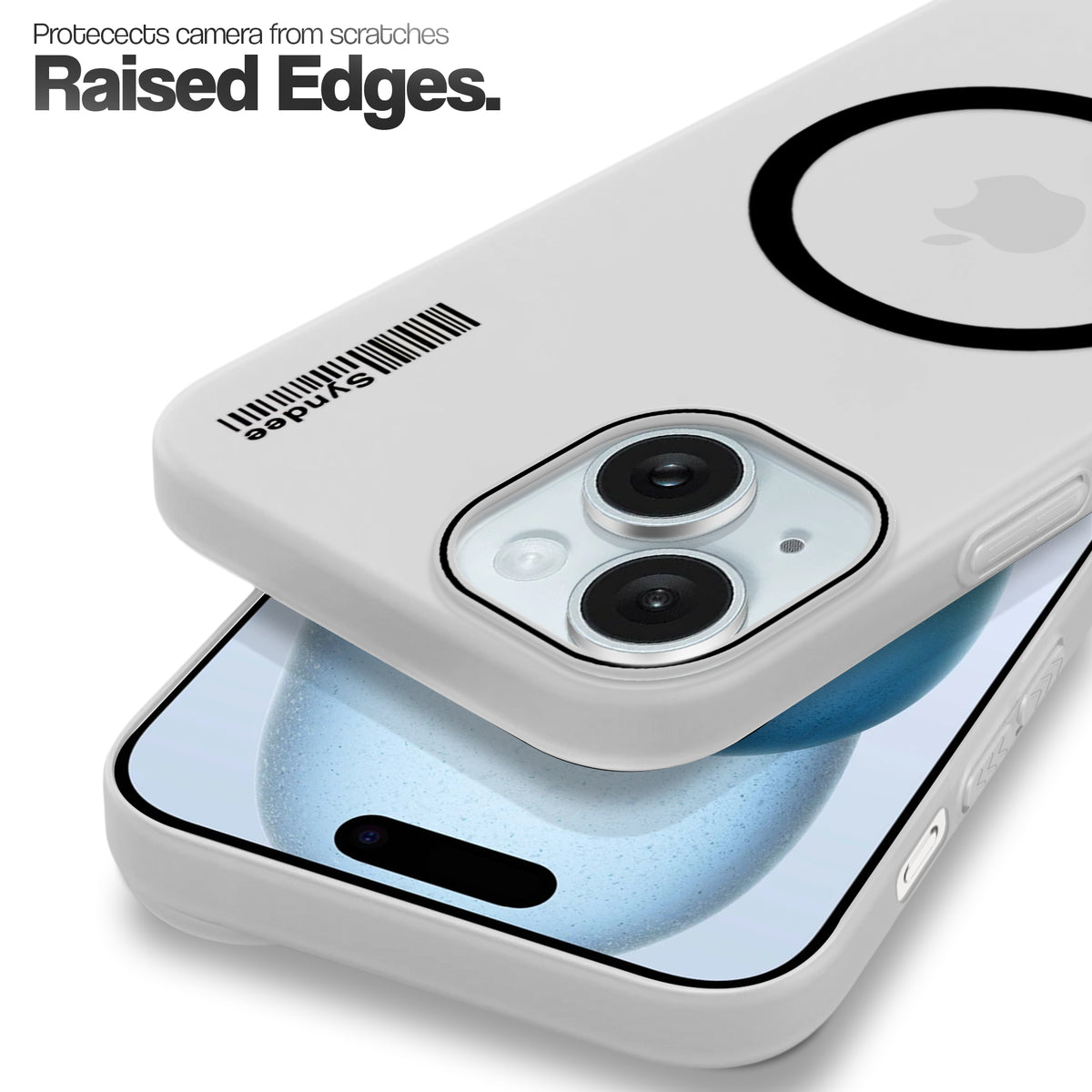 Frosted Sleek Matte Wireless Charging Support Back Cover Case For Apple iPhone 15 Plus With Raised Camera Protection