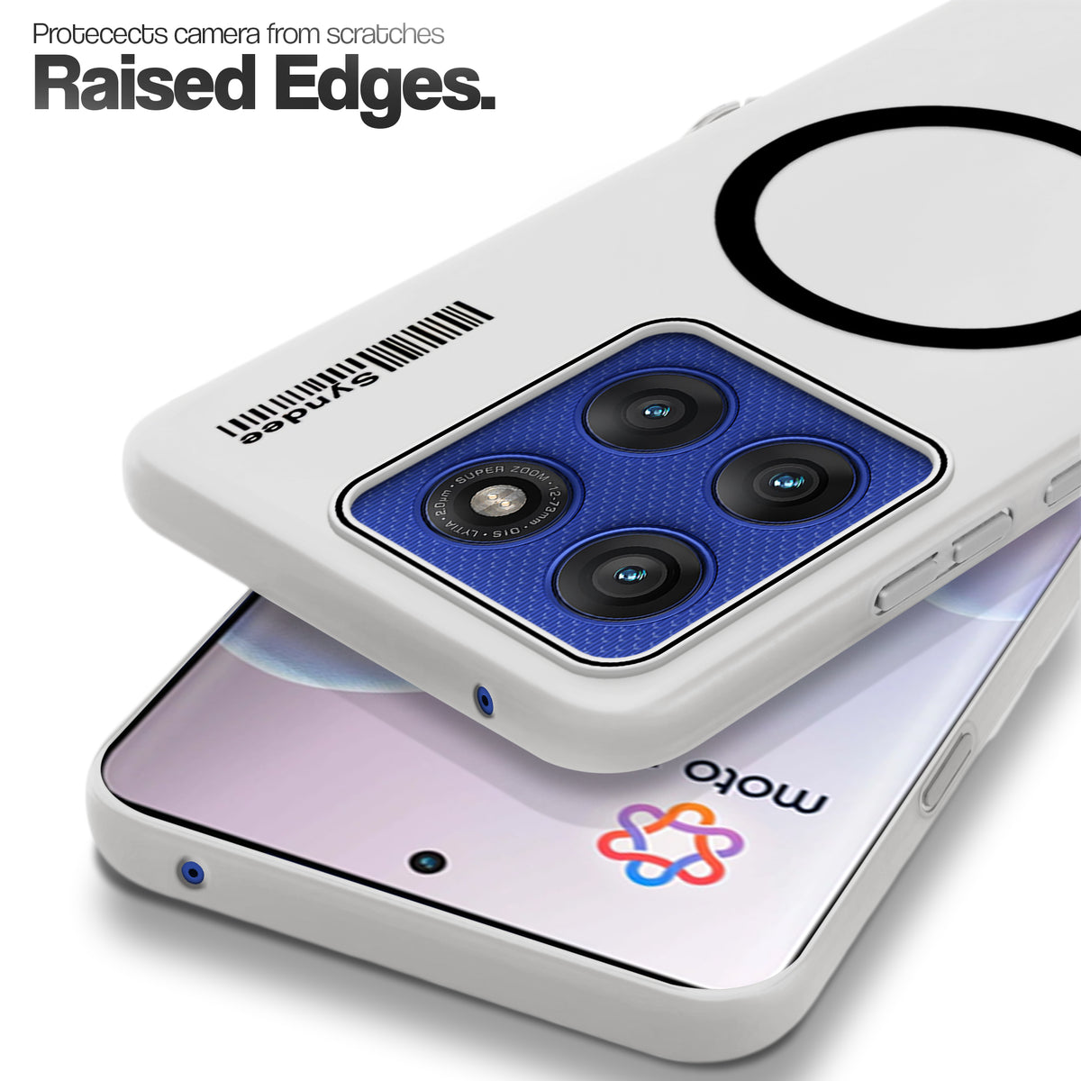 Frosted Sleek Matte Wireless Charging Support Back Cover Case for Motorola Moto Edge 60 Pro 5G With Raised Camera Protection