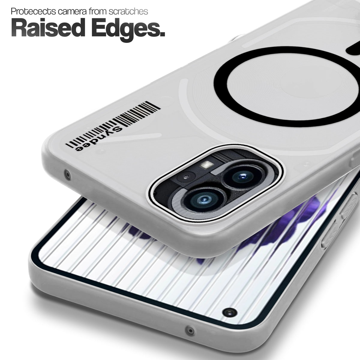 Frosted Sleek Matte Wireless Charging Support Back Cover Case for Nothing Phone 1 With Raised Camera Protection