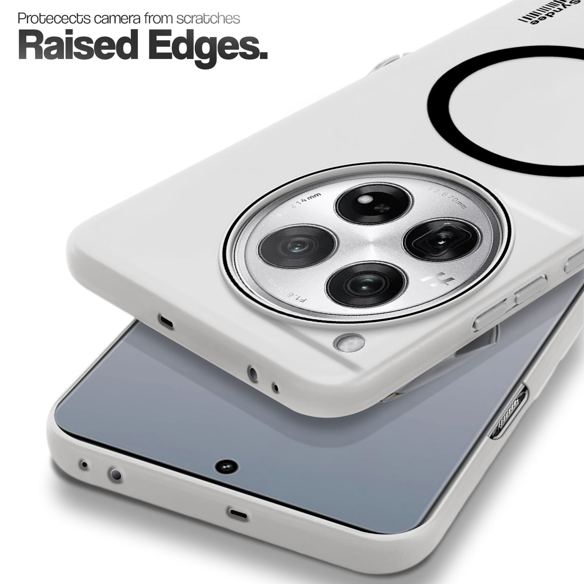 Frosted Sleek Matte Wireless Charging Support Back Cover Case for OnePlus 12 5G With Raised Camera Protection