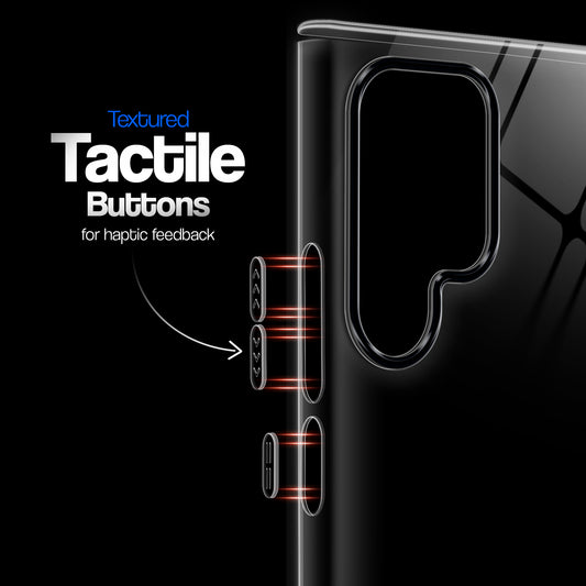 Crystal Clear Anti-Yellow Transparent Back Cover Case With Camera Ring Protection for Samsung S22 Ultra 5G