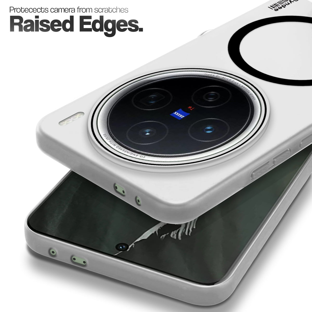 Frosted Sleek Matte Wireless Charging Support Back Cover Case for Vivo X200 5G With Raised Camera Protection