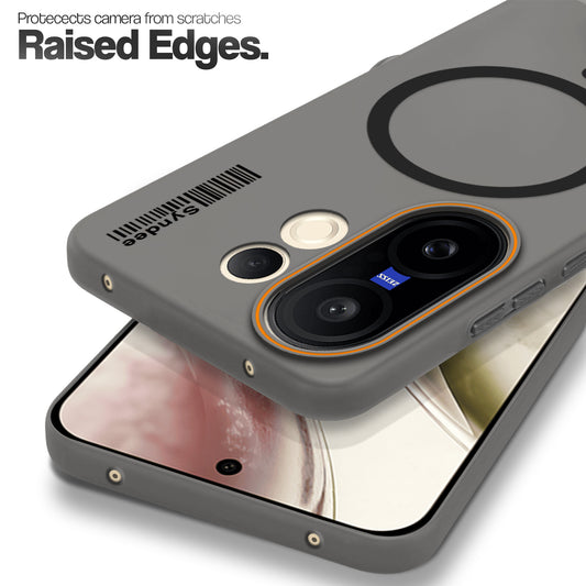 Colourful Frosted Matte Wireless Charging Support Back Cover Case for Vivo X200 FE 5G With Raised Camera Protection