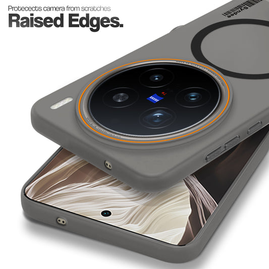 Colourful Frosted Matte Wireless Charging Support Back Cover Case for Vivo X200 Pro 5G With Raised Camera Protection