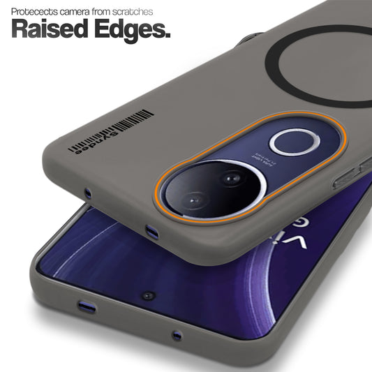Colourful Frosted Matte With Raised Camera Protection Back Cover Case For Vivo T4R 5G