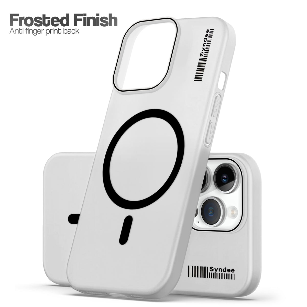 Frosted Sleek Matte Wireless Charging Support Back Cover Case For Apple iPhone 14 Pro With Raised Camera Protection