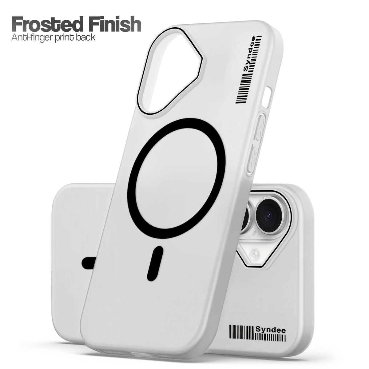 Frosted Sleek Matte Wireless Charging Support Back Cover Case For Apple iPhone 16 With Raised Camera Protection
