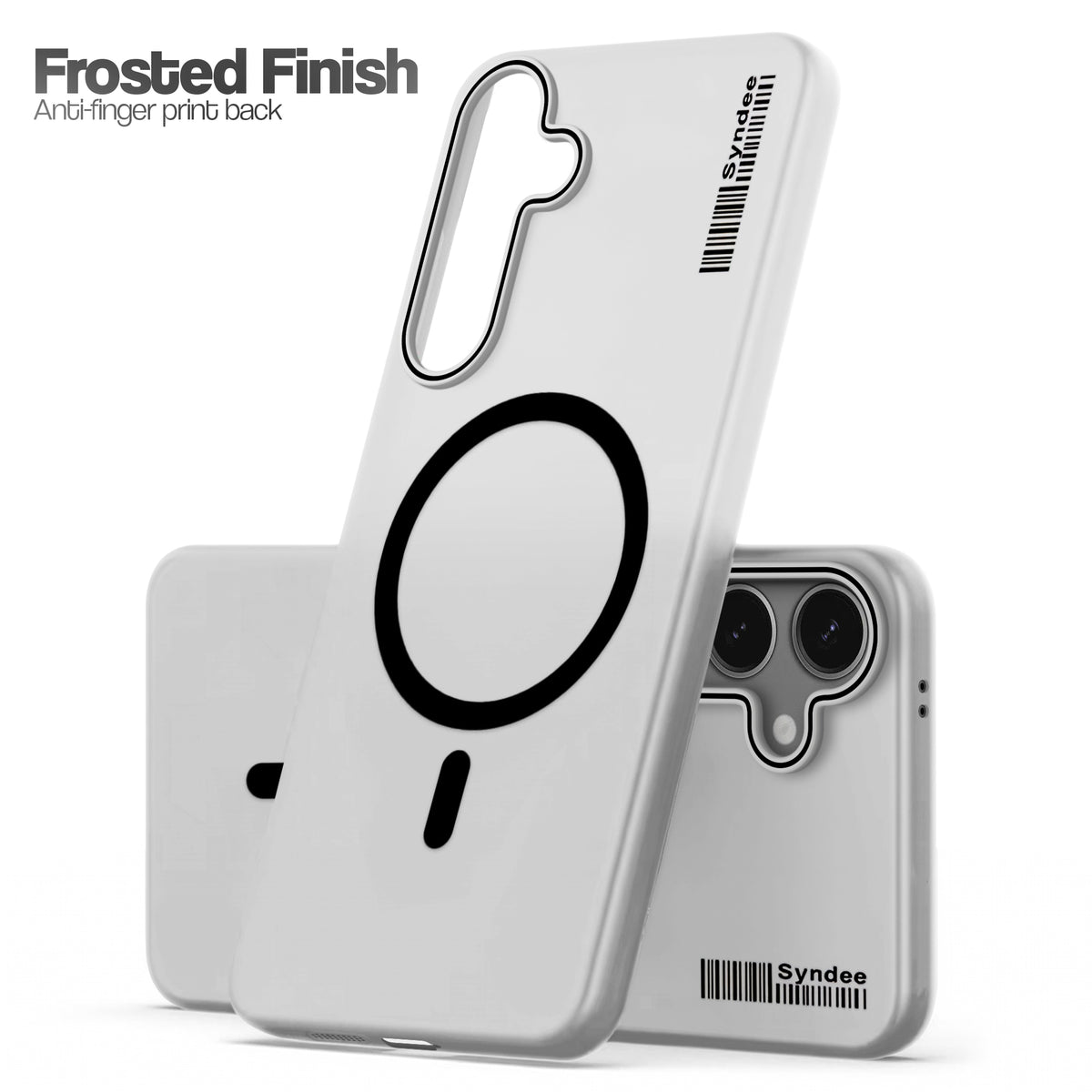 Frosted Sleek Matte Wireless Charging Support Back Cover Case For Samsung S24 5G With Raised Camera Protection