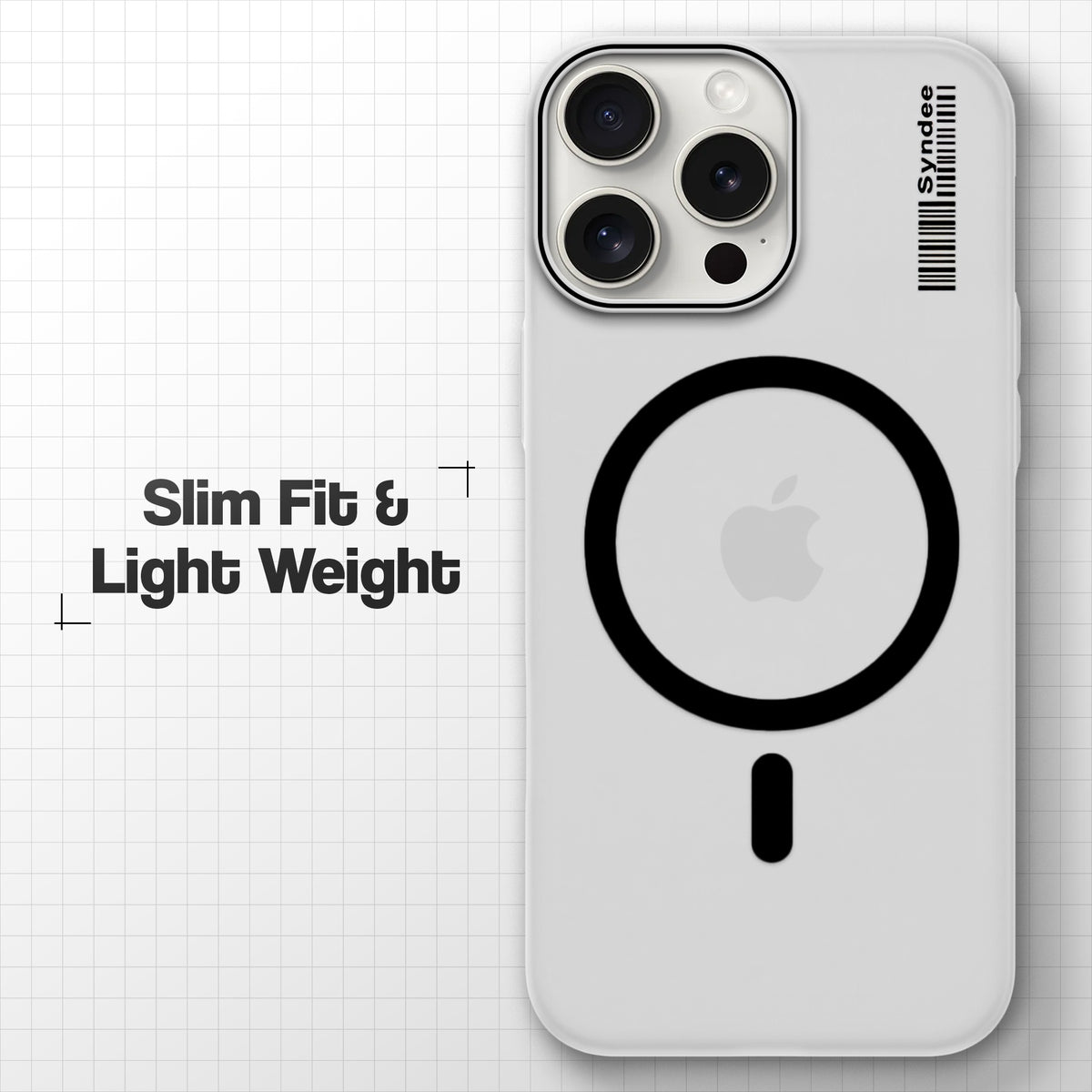 Frosted Sleek Matte Wireless Charging Support Back Cover Case For Apple iPhone 15 Pro Max With Raised Camera Protection