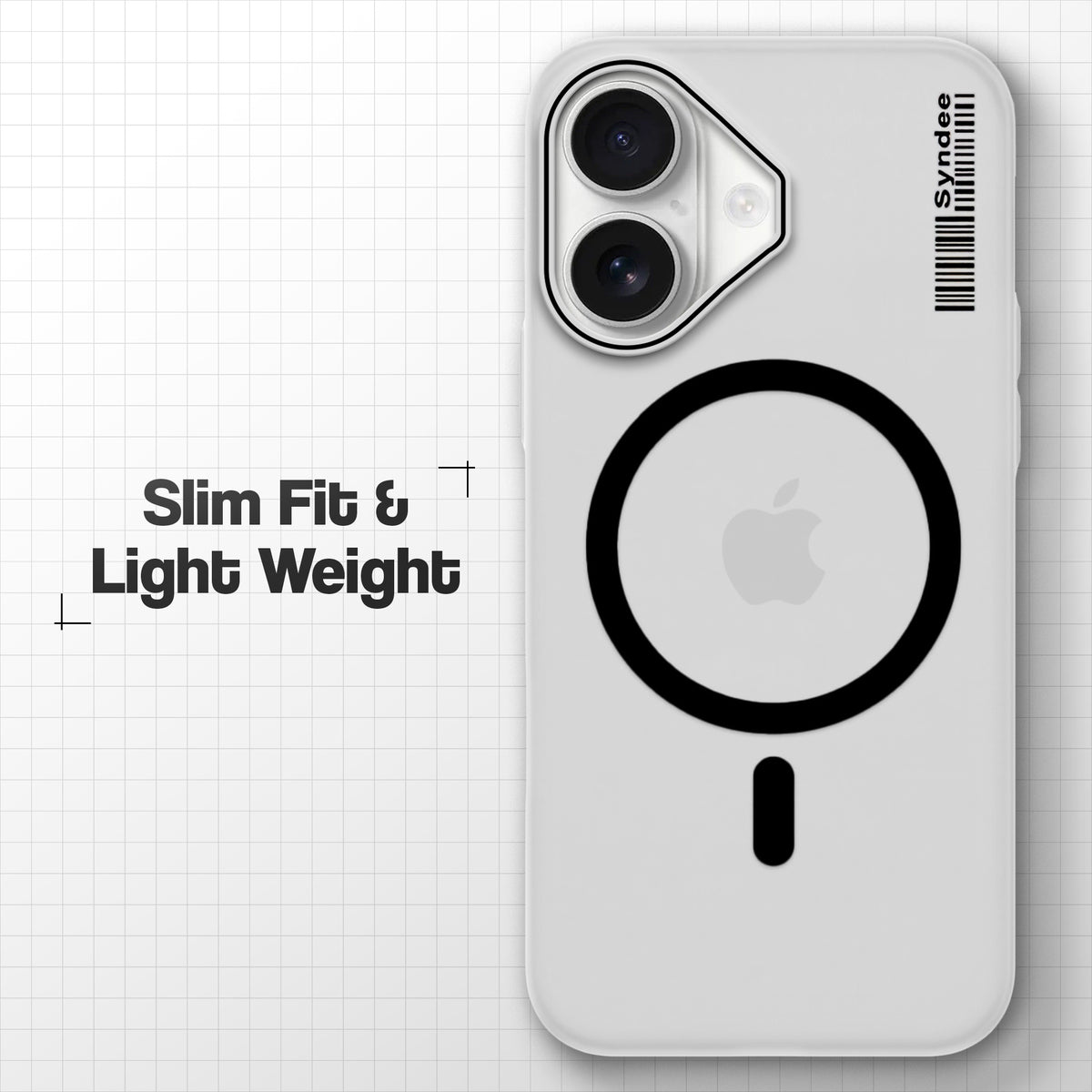 Frosted Sleek Matte Wireless Charging Support Back Cover Case For Apple iPhone 16 With Raised Camera Protection