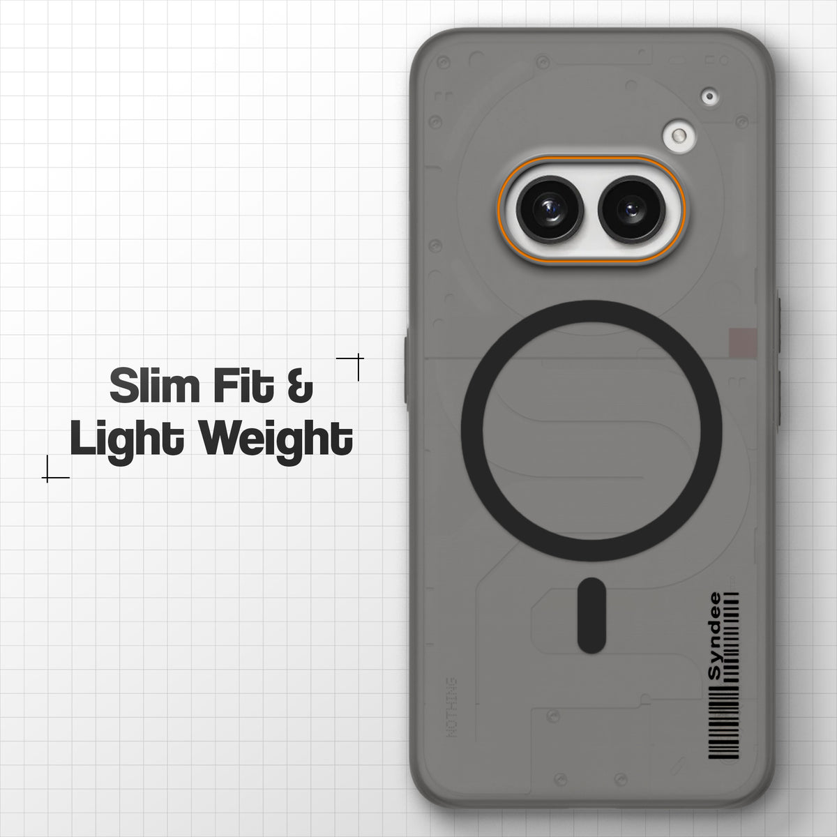 Colourful Frosted Matte With Raised Camera Protection Back Cover Case For Nothing Phone 2A Plus