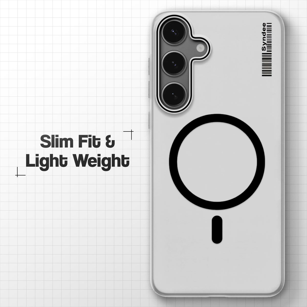 Frosted Sleek Matte Wireless Charging Support Back Cover Case For Samsung S24 5G With Raised Camera Protection