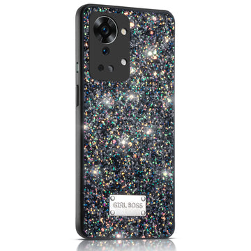 Sparkling Glitter Sequin Case with Camera Shield Back Cover For OnePlus Nord 2T 5G