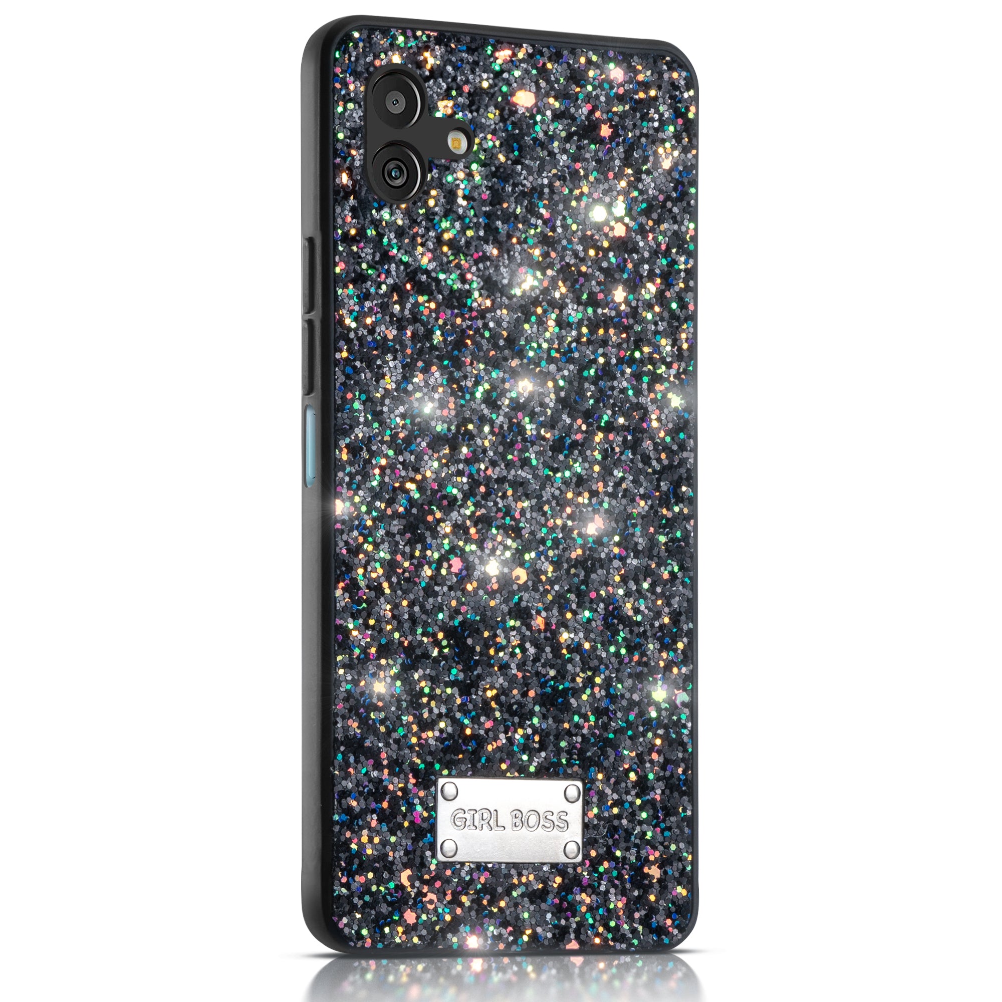 Sparkling Glitter Sequin Case with Camera Shield Back Cover For Samsung M13 5G