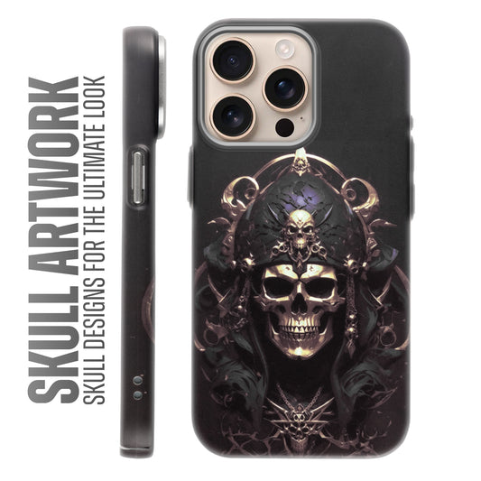 Nightfall Skull Cluster Design With Hard Back Case For Apple iPhone 16 Pro