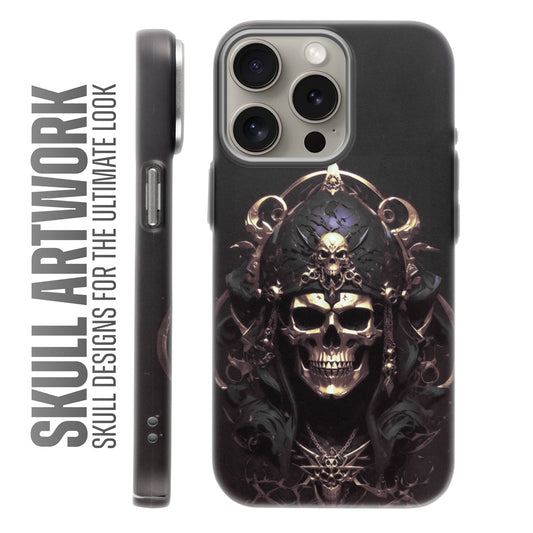 Nightfall Skull Cluster Design With Hard Back Case For Apple iPhone 15 Pro Max