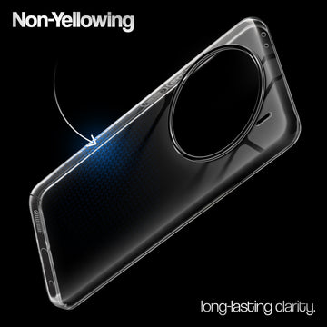 Crystal Clear Anti-Yellow Transparent Back Cover Case With Camera Ring Protection for Vivo X100 Pro 5G