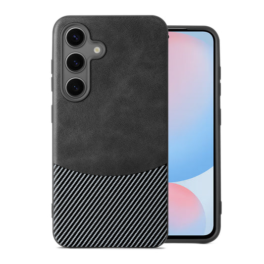 Modern Hybrid PU Leather With Checks Design Back Case For Samsung S Series with Sophisticated Style