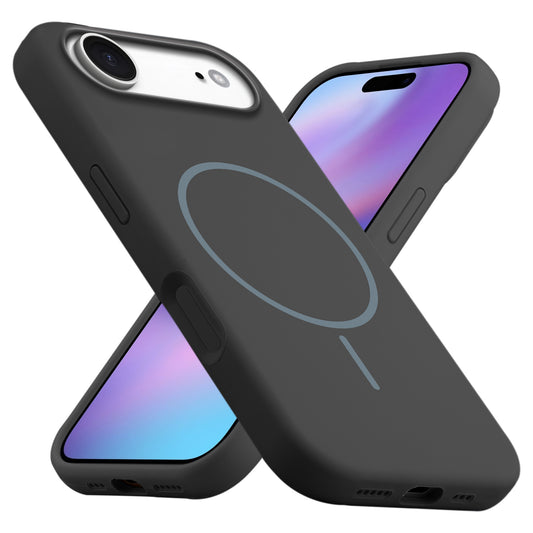 Liquid Silicon With Microfiber Lining Back Case For Apple iPhone 17 Air (MagSafe Compatible)