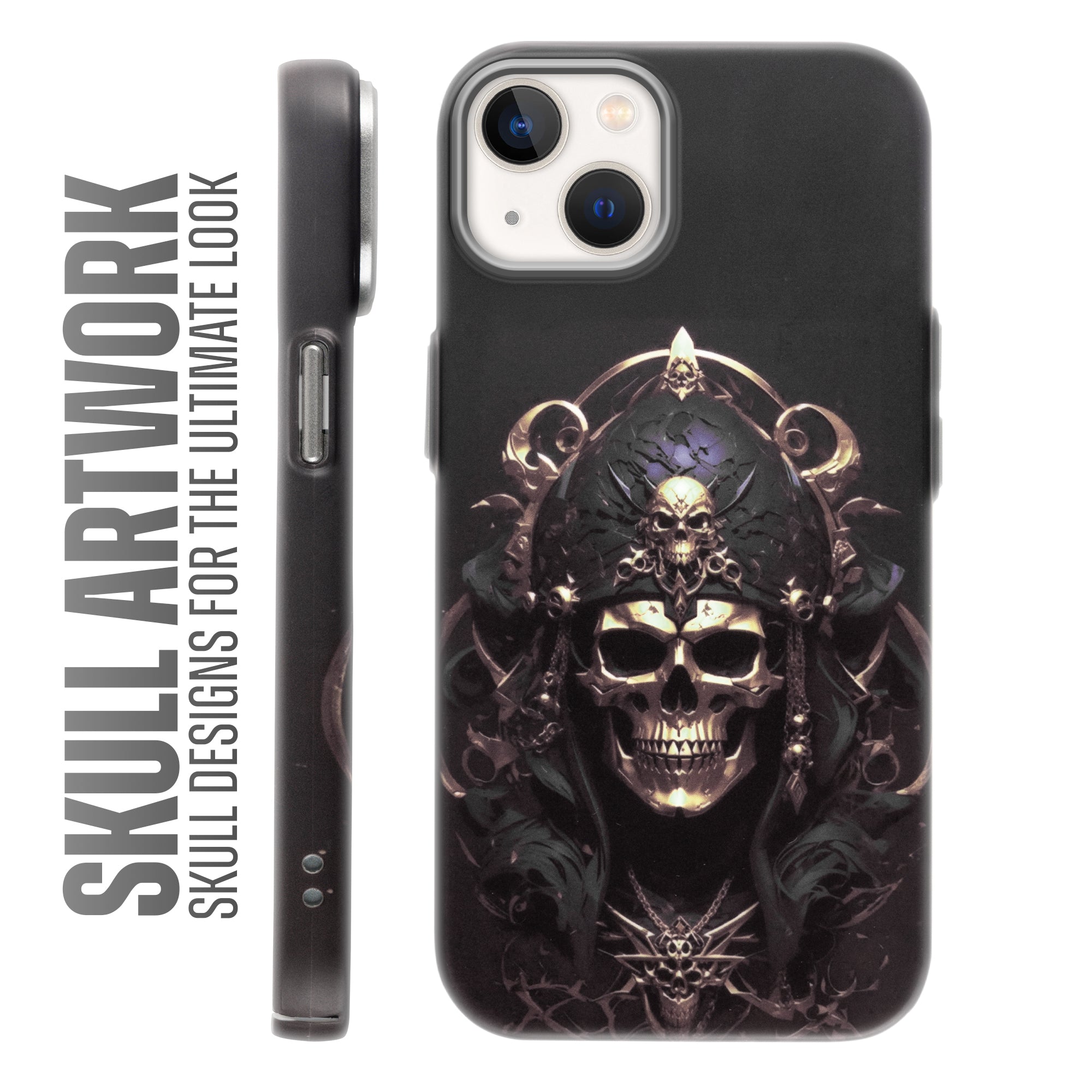 Nightfall Skull Cluster Design With Hard Back Case For Apple iPhone 14