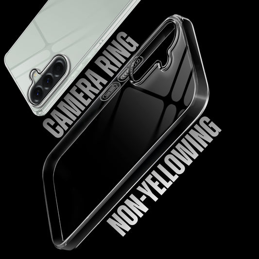 Crystal Shield Hard Case with Anti-Yellowing and Colorful Camera Guard for Samsung A56 5G