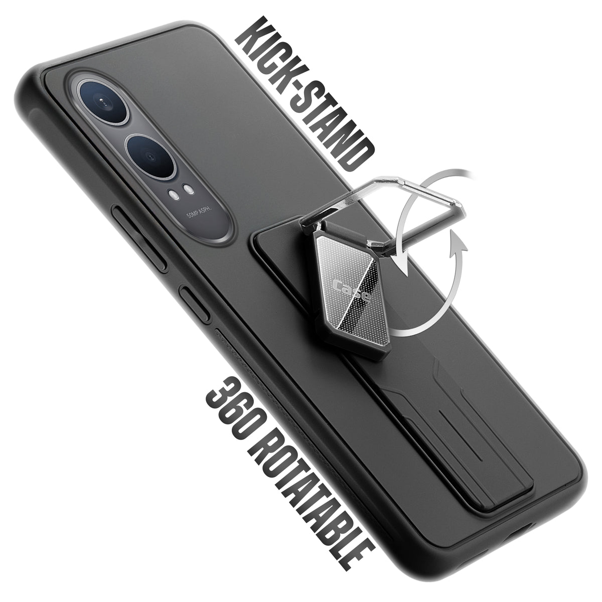 Silicone Case with Kickstand For OnePlus Nord CE 4 Lite 5G