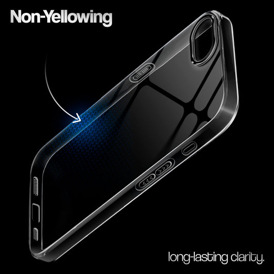 Crystal Clear Colorful Camera Ring Back Case for Apple iPhone 16e