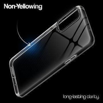 Crystal Clear Anti-Yellow Transparent Back Cover Case With Camera Ring Protection for OnePlus Nord 2 5G