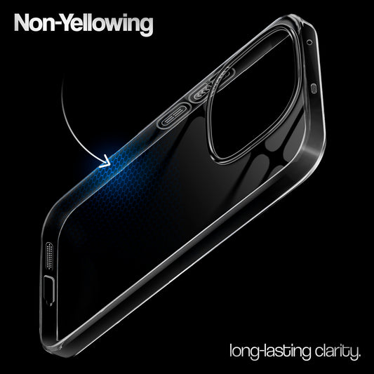Crystal Clear Anti-Yellow Transparent Back Cover Case With Camera Ring Protection for iQOO 13 5G