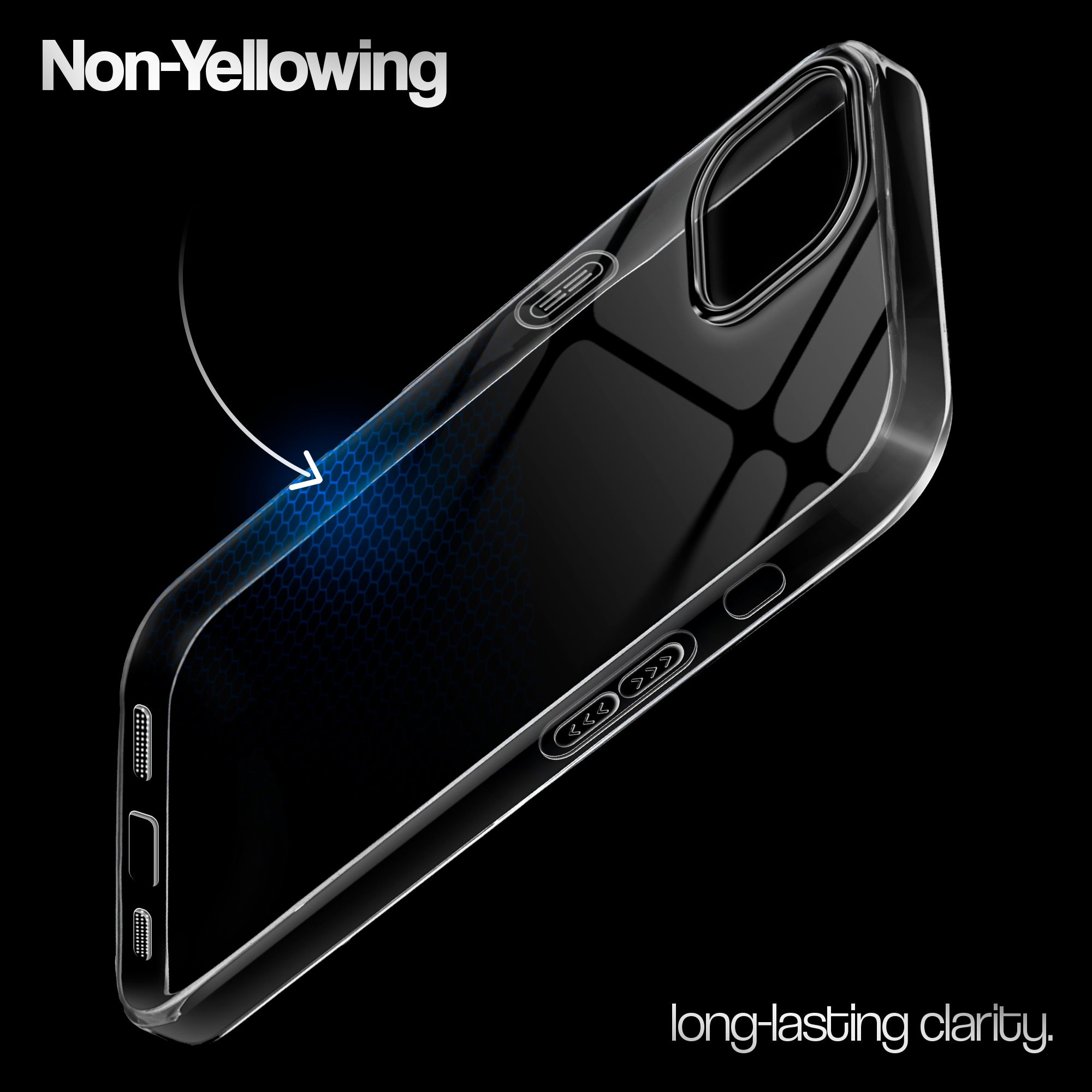 Crystal Clear Colorful Camera Ring Back Case for Apple iPhone 14 Plus